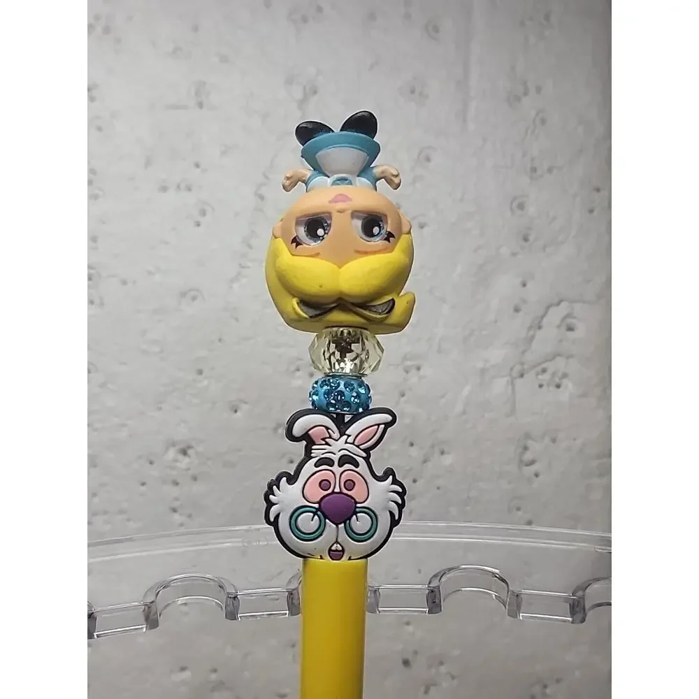 Disney Doorables Beaded Pen Alice and the White Rabbit from Alice in Wonderland